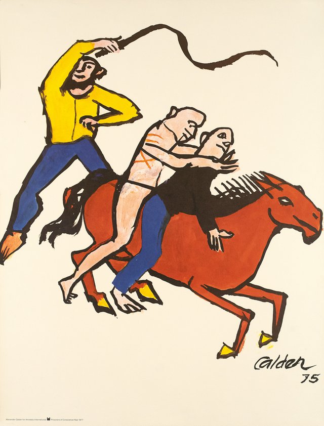 Alexander Calder for Amnesty international, Prisoners of conscience, year 1977