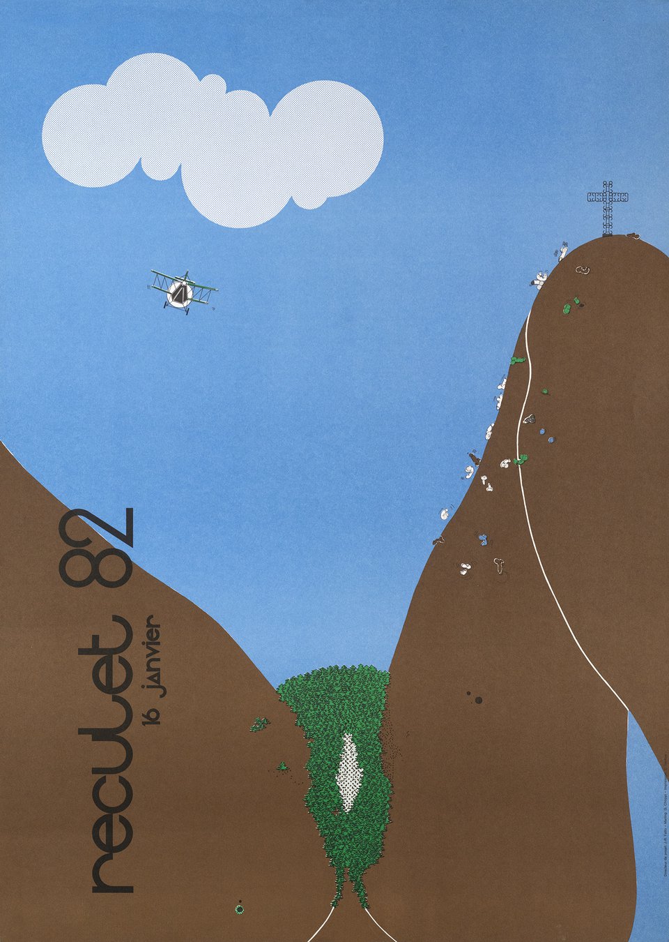 Reculet 82 – Affiche ancienne – R. FATIO – 1982