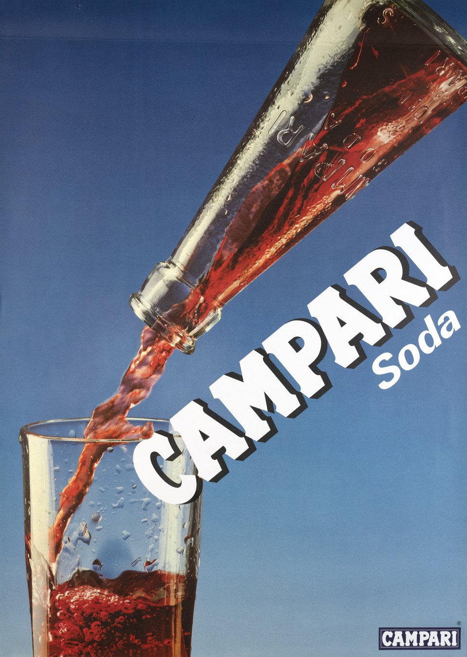 Campari Soda – Vintage poster – ANONYMOUS – 1970