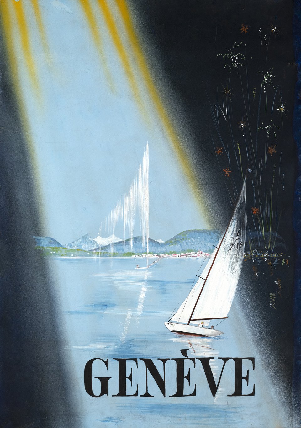 Genève – Vintage poster – ANONYMOUS – 1950