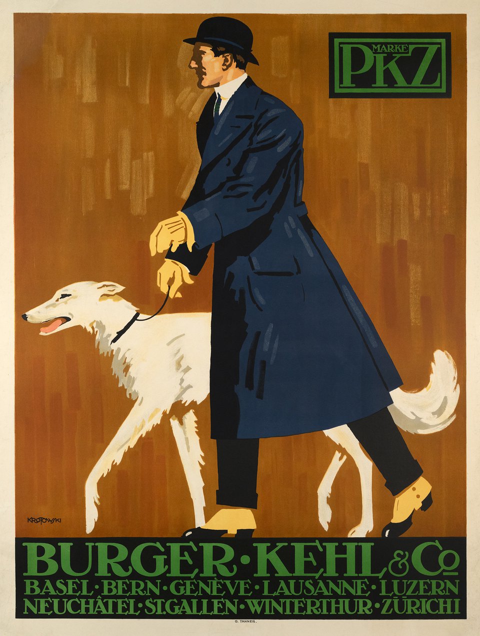 PKZ Burger - Kehl & Compagnie – Vintage poster – Stephan KROTOWSKI – 1913