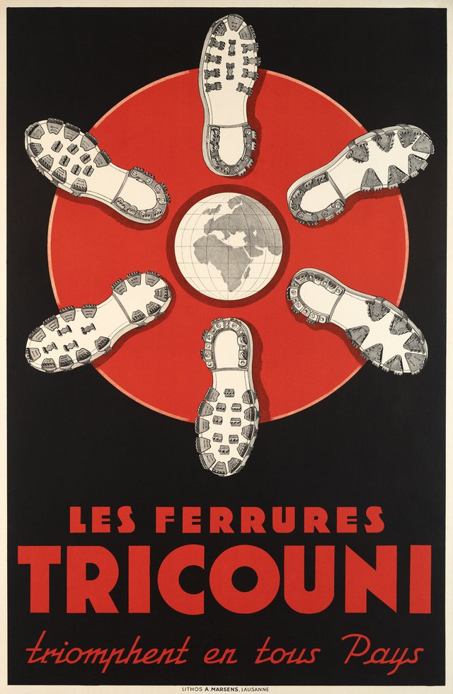 Les ferrures Tricouni triomphent en tous pays