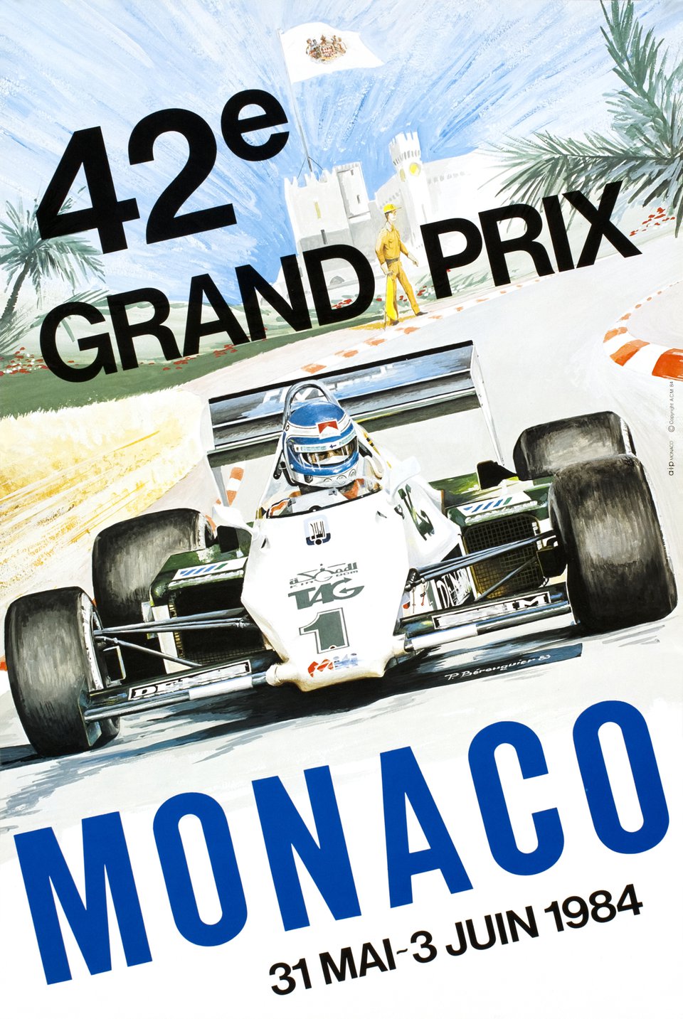 Vintage poster – Monaco, 42e Grand Prix 1984 – Galerie 1 2 3